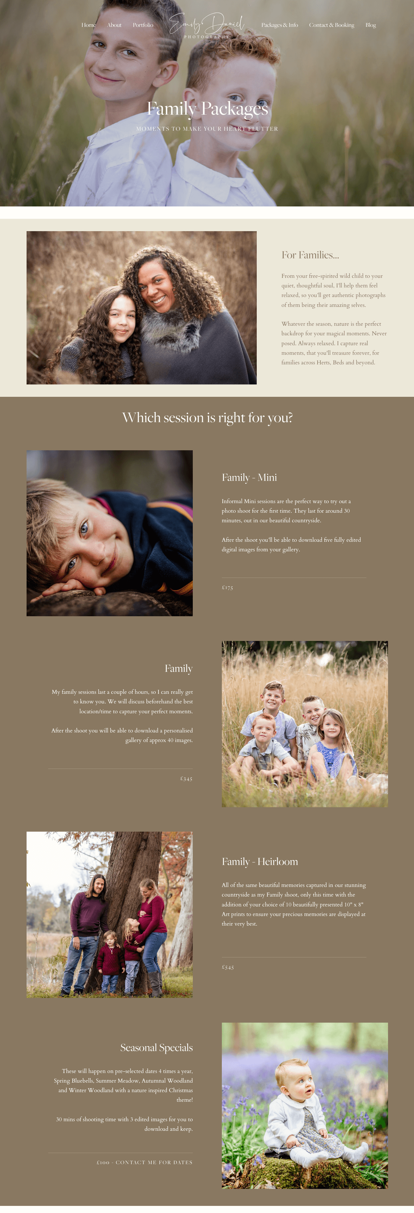 Emily Daniel Photography Family Photoshoots, written by Brand Storyteller Becky Pink